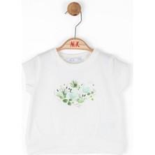 Nk Kids Kız Çocuk 1-4 Yaş Kuğulu T-Shirt 36624 Ekru