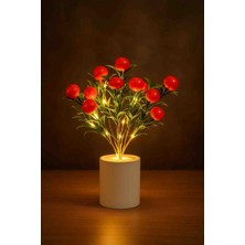 Wolawood Portakal Ağacı Tasarımlı Lamba Işıklı Dekoratif Abajur Akdeniz Güneşi Evinize Doğsun Pilli Hediyelik Masaüstü Aydınlatma