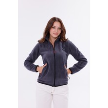 Monox Kadın Slim Fit Tam Fermuarlı Polar Ceket