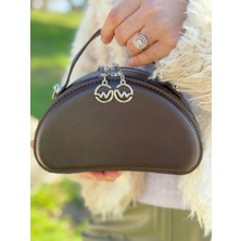 Dev 3 Adam Kadın Zincir Askılı El Omuz ve Çapraz Çanta Suni Deri 2 Bölmeli Casual Tasarım