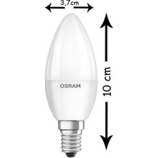 2 Adet  Osram LED Value 4,9W E14 Mum Beyaz