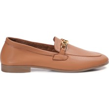 Zeytuk Taba Loafer Hakiki Deri Kadın Ayakkabı