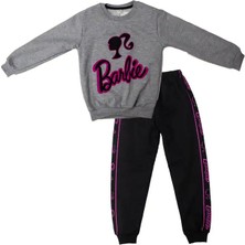 CNS Gri Pembe Barbıe Eşofman Takımı