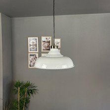 Bamyum Nota Beyaz Tekli Avize Küçük Plafonyer Başlık Salon Mutfak Koridor Hol Otel Avizesi Lamba Aydınlatma