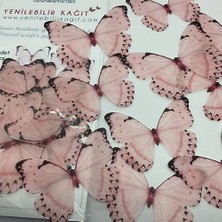 Yenilebilir Kağıt Wafer Paper Hazır Kesilmiş Kelebekler YK-007