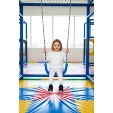 FRM Kız Çocuk Düz Örme Bisiklet Yaka Uzun Kollu Üst ve Tayt Kombin Kaliteli Şık Rahat