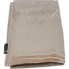 Fendi F Desen Ipek Jakarlı Şal Pudra