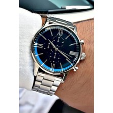 Leerybee Gümüş Renk Metal Erkek Kol Saati Özel Kutulu Erkek Arkadasa Sevgiliye Dogum Gunu Hediyesi