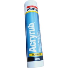 Soudal Silikonize Mastik 500 gr .gri (2 Adet )