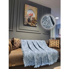 Rell Home Pamuklu Lüks Kaymaz Koltuk Örtüsü | Koltuk Şalı | Çok Amaçlı Örtü