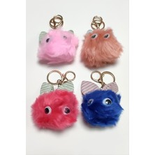 Fantastik Store Kulaklı Tüylü Peluş Anahtarlık