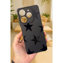 Vip Case Tecno Spark 10 Pro Uyumlu Star Desenli Silikon Darbe Emici Rubber Kılıf