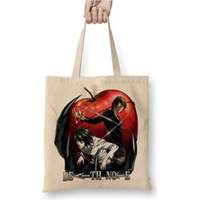 Toyaso Death Note Bez Çanta Uzun Saplı Alışveriş Çantası Plaj Çantası