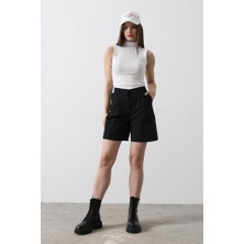 Etiler Collection Cargo Cepli Şort - Siyah