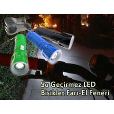 MCM Group Su Geçirmez LED Bisiklet Farı-El Feneri