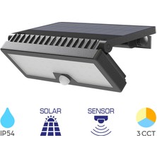 Braytron Güneş Enerjili Duvar Armatürü 10W-3IN1-IP54
