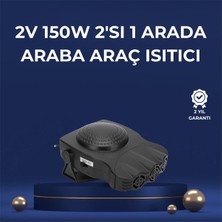 MCM Group 3'ü 1 Arada Araç Içi Isıtıcı Fan | 12V Prizli, Buz Çözücü, Temiz Hava ve Hızlı Isıtma Özellikli