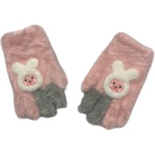 Benitto Kids Kitti 4-8 Yaş Kız Çocuk Yumuşak Dokulu Sevimli Eldiven