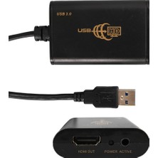 Powermaster PM-7590 USB 3.0 To HDMI Görüntü Çevirici Adaptör