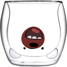 4 Adet   Paşabahçe Borosilikat Çift Cidarlı Cam Kupa 300 cc