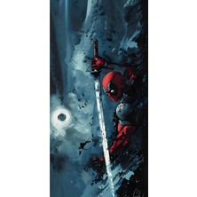 Aydın Garage Ölü Gelin Kapı Direk Kaplama Folyosu Baskılı Sticker Sağ-Sol 2 Adet 22*50 cm