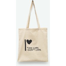 Tuffy Design Take Care Baskılı Tote Bez Alışveriş Çantası
