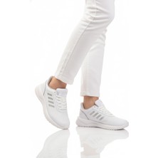 Walkway Beyaz Bağcıklı Hafif Esnek Unisex Spor Ayakkabı Nereus G