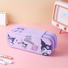 Ada Çanta Kırtasiye Çift Katlı Kuromi Figürlü Kalem Kutusu / Çantası AD68154