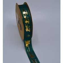 Gül Yılbaşı Baskılı Kurdele 2.5 cm