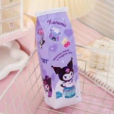 Ada Çanta Kırtasiye Süt Kutusu Şeklinde Kalem Kutusu Kuromi Figürlü Mor H11122