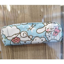 Ada Çanta Kırtasiye Kuromi ve Sanrio Karakterleri Figürlü Fermuarlı Ince Kalem Kutusu/çantası