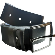 Gündoğdu Deri Siyah 4,5cm Modelli Köprü Birinci Sınıf Suni Deri Kot Kemer