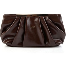 Bambi Kahve Kadın Portföy C06650265042 Kırışık Tasarım Şık Görünüm ve Ergonomik Kullanım