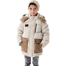 Benitto Kids Erkek Çocuk Kapüşonlu Kalın Kışlık Mont 51335