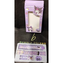 Ada Çanta Kırtasiye Kuromi My Melody Figürlü Kutulu Kırtasiye Seti