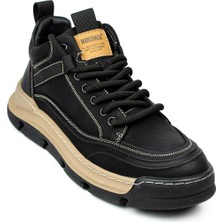 Marcomen 22135 Siyah Deri Erkek Bot