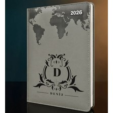 Bk Gift Kişiye Özel Isimli Termo Sert Kapak 2026 Gri Ajanda -8, Öğretmenler Günü Hediyesi, Yeni Iş Hediyesi