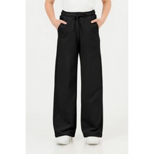 Dmb Mojo Kız Çocuk 9-14 Yaş Pamuklu Palazzo Eşofman Altı Siyah