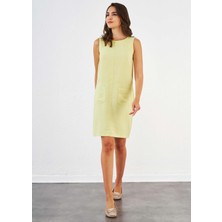 Relax Mode Kadın Keten Elbise - 45367