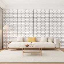 Bigpoint Yapışkanlı Tezgah Kaplama Folyosu 30X60CM Beyaz 6'lı Paket x 12 Adet