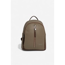 Silver & Polo SP901 Kadın Sırt Çantası Petek L.haki-Kahve