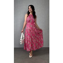 Nnstartshopping  Kadın Omuzlardan Açık Boyundan Geçmeli Desenli Süprem Bluz