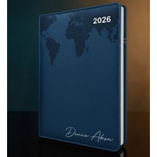 Bk Gift Kişiye Özel Isimli Termo Sert Kapak 2026 Lacivert Ajanda -15, Öğretmenler Günü Hediyesi, Yeni Iş Hediyesi