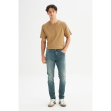Lee Pamuklu Slim Fit Dar Kesim Cepli Esnek Jean Denim Kot Pantolon