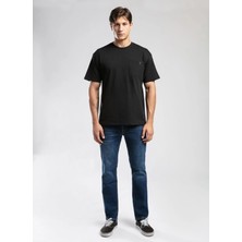 Lee Cooper West Erkek O Yaka T-Shirt Siyah