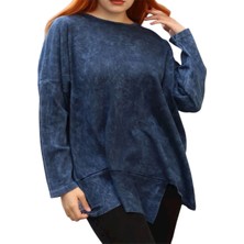 Phuti Eskitmeli Asimetrik Oversıze Salaş Bluz