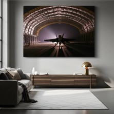 GülsenArt F/a-18 Süper Hornet Askeri Kanvas Tablo Savaş Uçağı Deniz Havacılığı Tablo