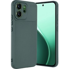 Wowacs Oppo Reno 14F Uyumlu Kılıf Karbon Tasarım Kamera Korumalı Silikon Telefon Kılıfı Kapak