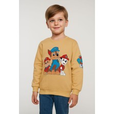Murat Baby Paw Petrol Çizgi Film Karakterli, Baskılı Erkek Çoçuk Sweatshirt