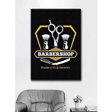 GülsenArt Dekoratif Berber Model,shop Hd Baskı Kanvas Tablo Hd Dijital Baskı Dikey Kanvas Tablo 21
